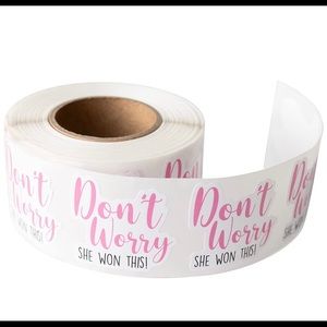 Don’t worry she won this cute mailing packaging stickers  shipping supplies